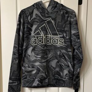 Boy’s Adidas Black/Gray Swirl Hoodie